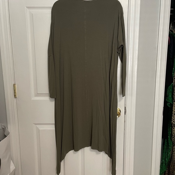 Mimu Maxi asymmetrical olive edge frock dress sold out - Picture 8 of 11